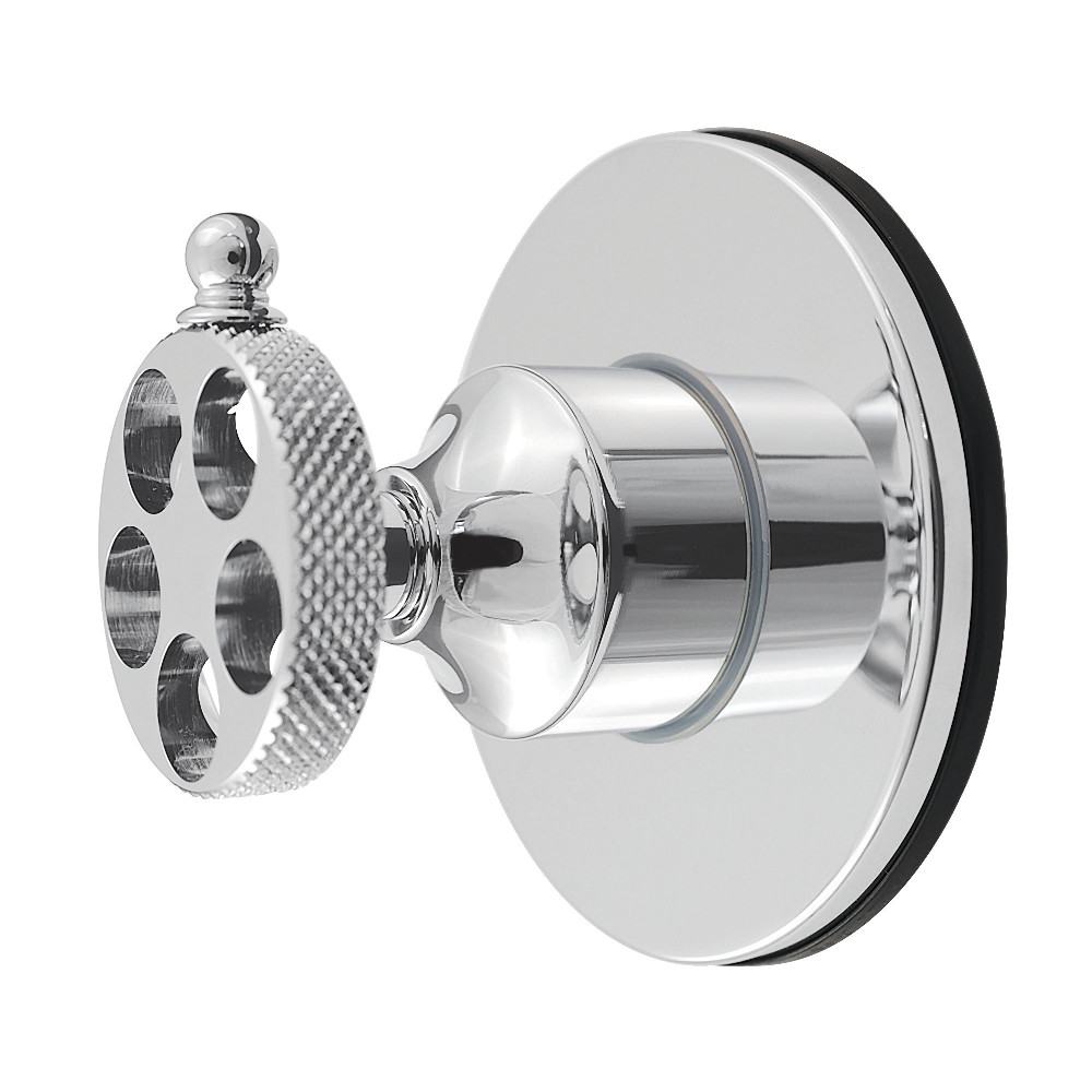 KS4031RKX Webb Single-Handle Six-Way Diverter Valve with Knurled Handle & Round Trim Kit - Polished Chrome