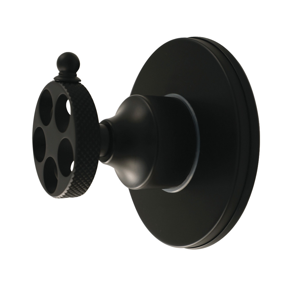 KS4030RKX Webb Single-Handle Six-Way Diverter Valve with Knurled Handle & Round Trim Kit - Matte Black