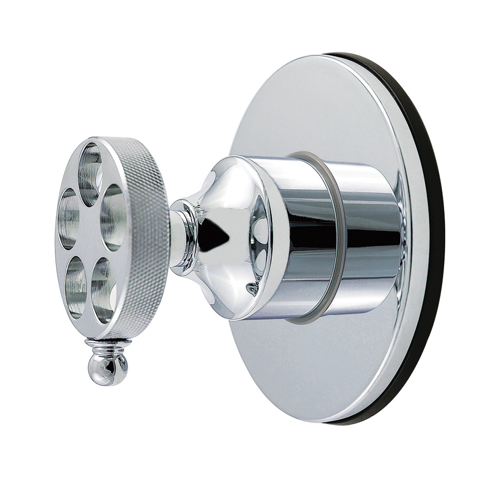 KS4031RKZ Wendell Single-Handle Six-Way Diverter Valve with Knurled Handle & Round Trim Kit - Polished Chrome