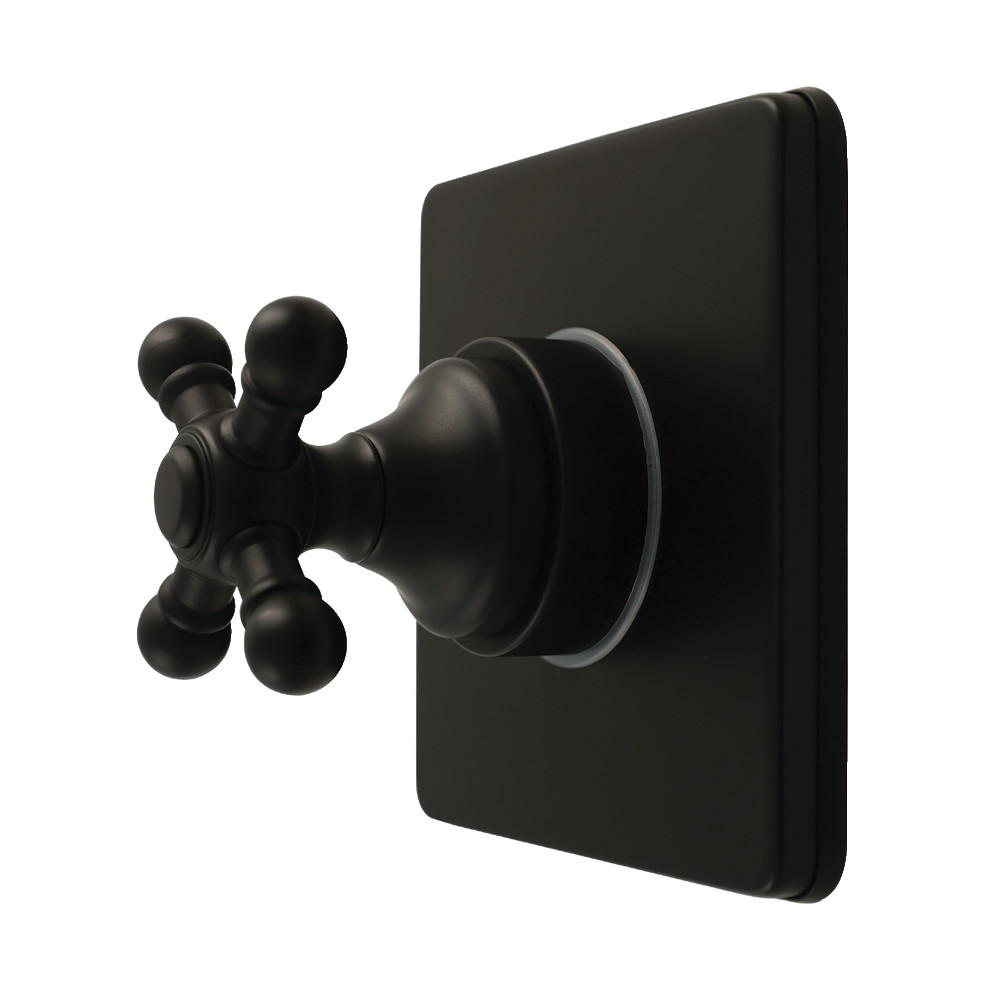 KS4040BX Metropolitan Single-Handle Six-Way Diverter Valve with Square Trim Kit - Matte Black