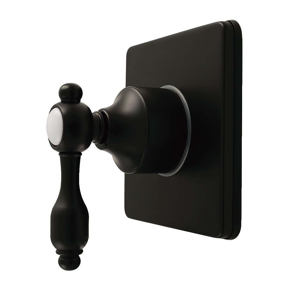 KS4040TAL Tudor Single-Handle Six-Way Diverter Valve with Square Trim Kit - Matte Black