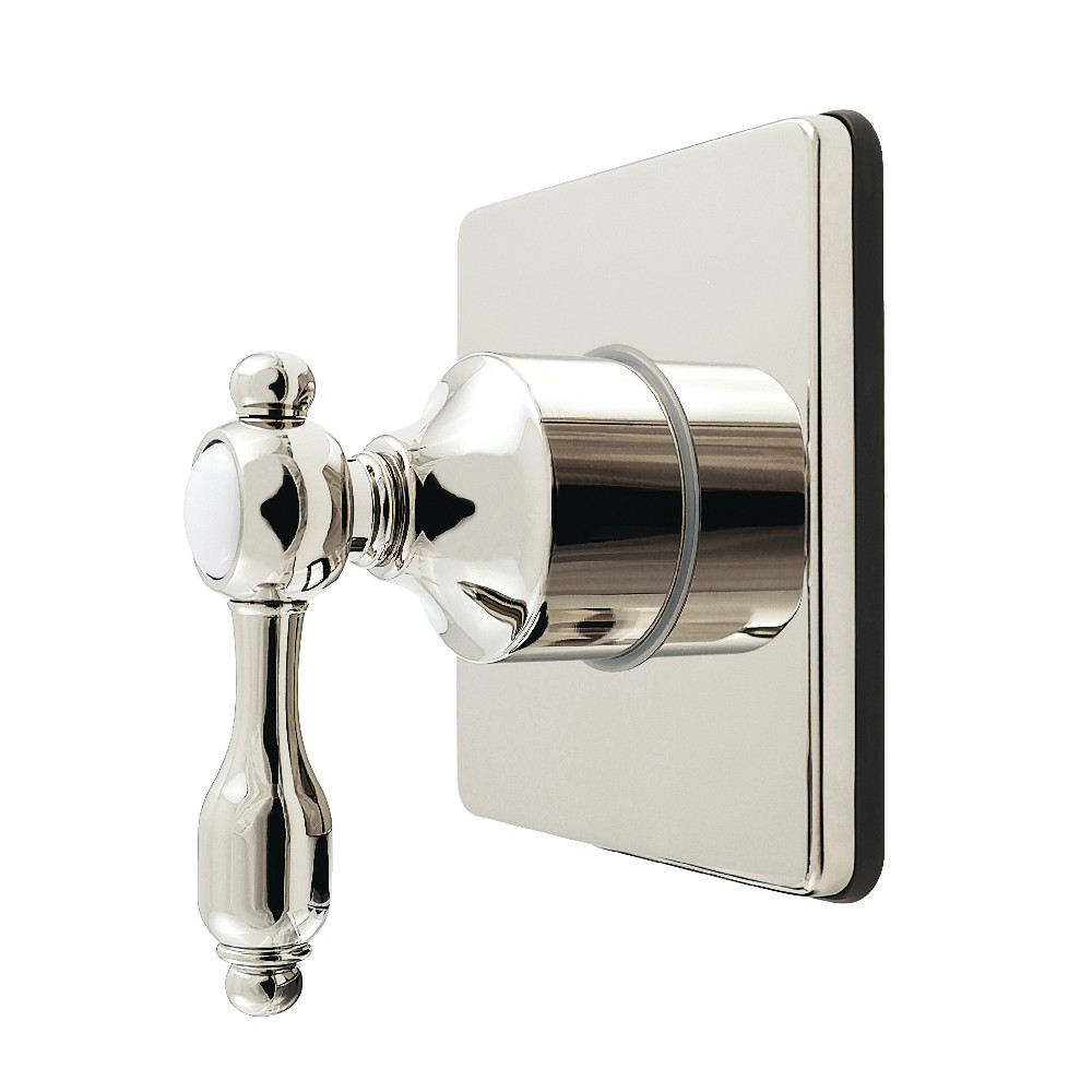 KS4046TAL Tudor Single-Handle Six-Way Diverter Valve with Square Trim Kit - Polished Nickel