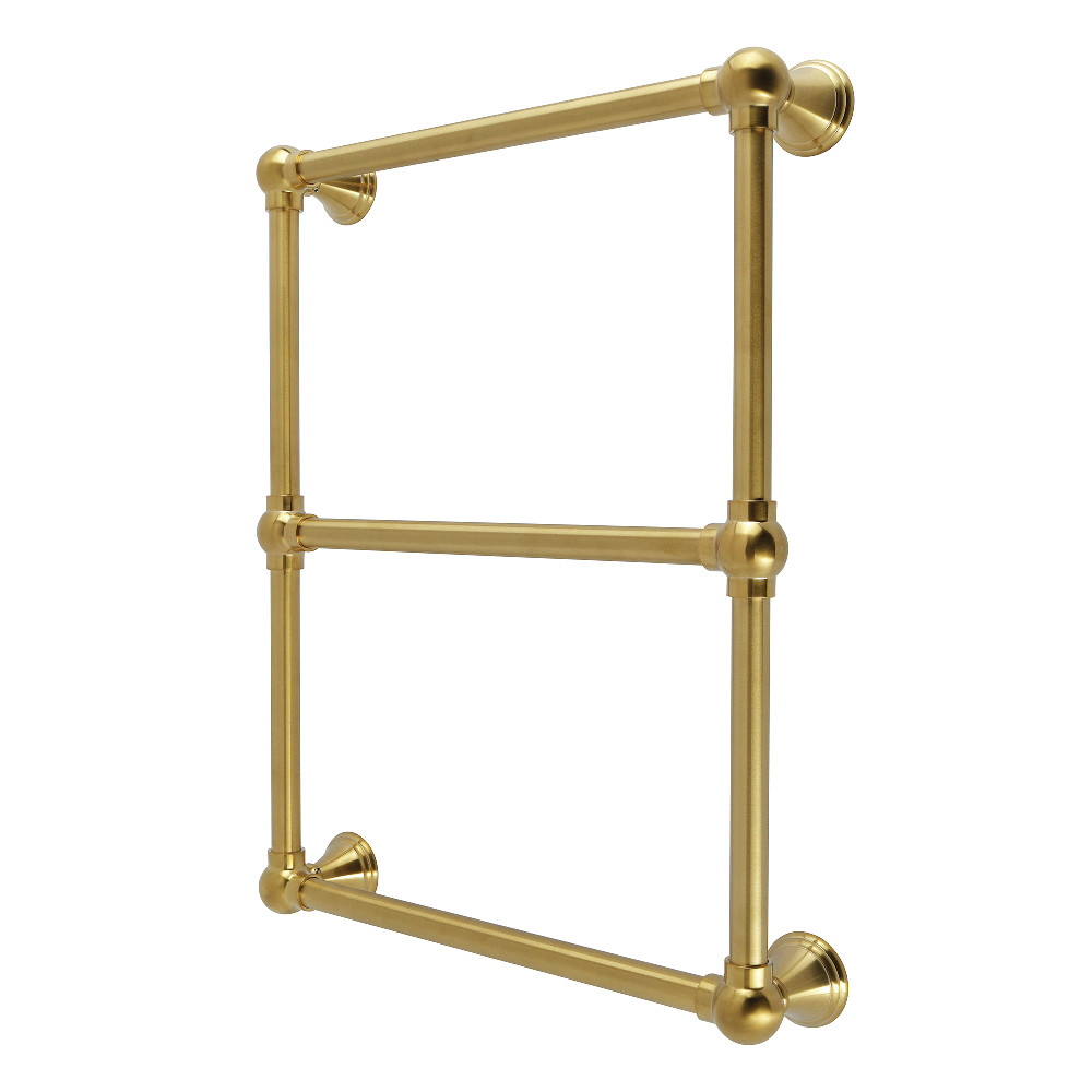 DTC24183BB Maximilien 18 x 24 in. Brass Wall Mount 3-Tier Towel Rack - Brushed Brass