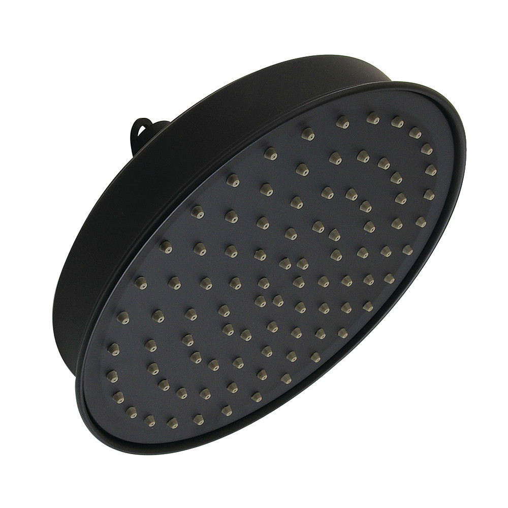 K324A0 Shower Scape 8 in. Round Raindrop Brass Shower Head - Matte Black