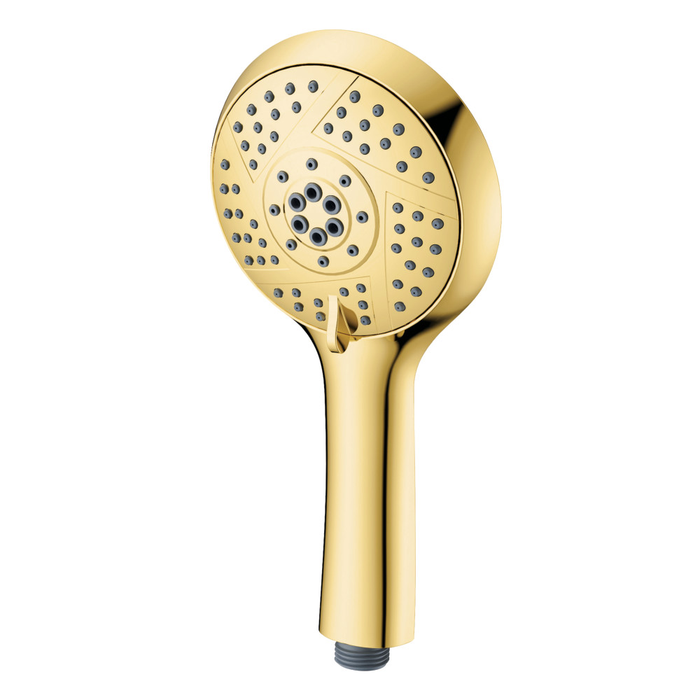 KXH154A2 Vil Bosch 5-Function Round Hand Shower - Polished Brass