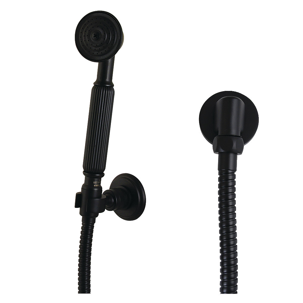 Vintage Hand Shower Kit - Matte Black - 7.5 x 2.06 x 3 in. - Durable Brass