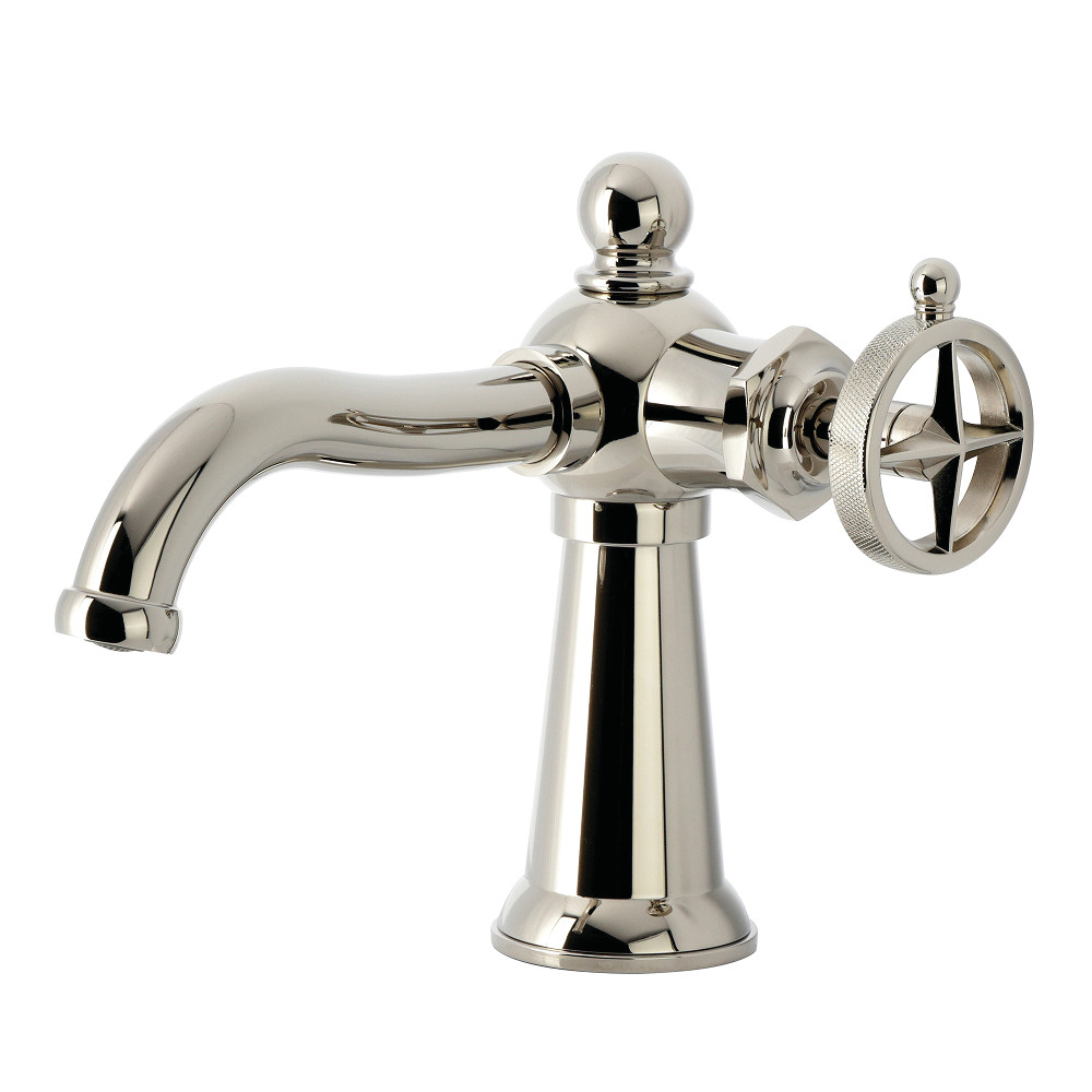 KS3546RNK Levante One-Handle Single-Hole Bathroom Faucet with Push Pop-Up Drain - Polished Nickel