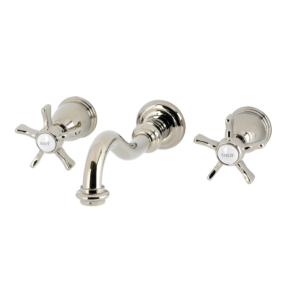 KS3126NX Hamilton Double-Handle Wall Mount Bathroom Faucet - Polished Nickel