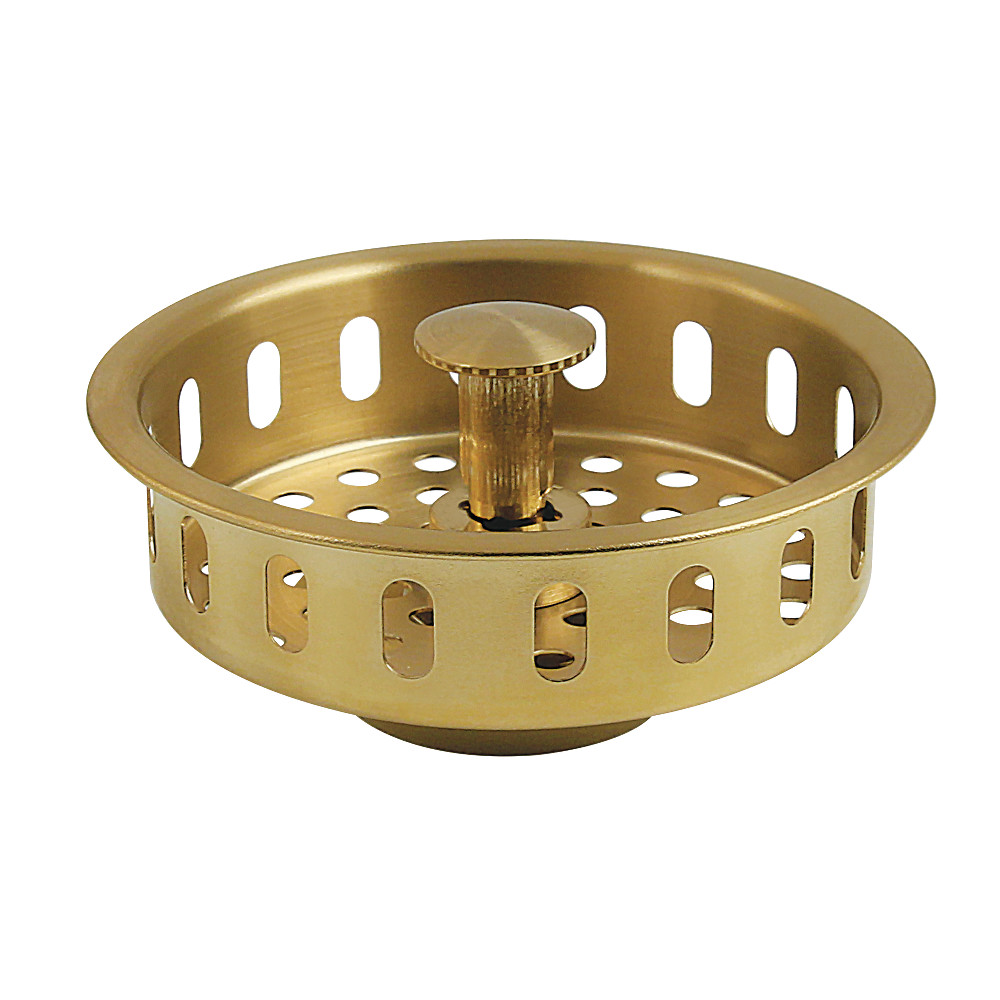Picture of Kingston Brass KBP2007 Made to Match Kitchen Sink Basket Strainer - Brushed Brass