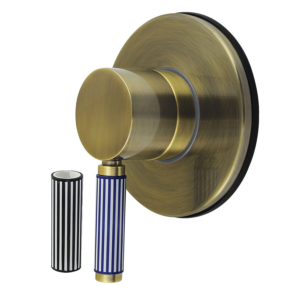 KS3033KPS Verona Single-Handle Three-Way Diverter Valve with Round Trim Kit - Antique Brass