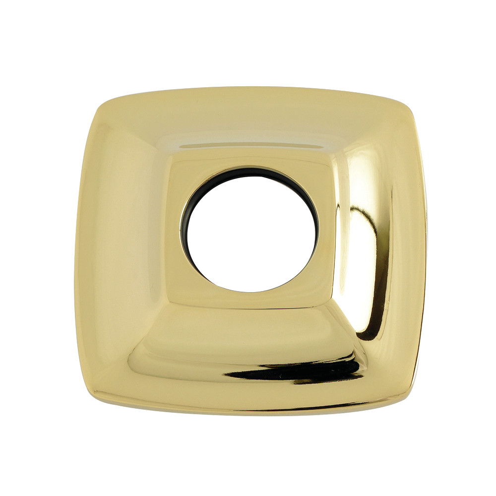 K110F2SQ Gehry Rounded Square Shower Arm Flange - Polished Brass