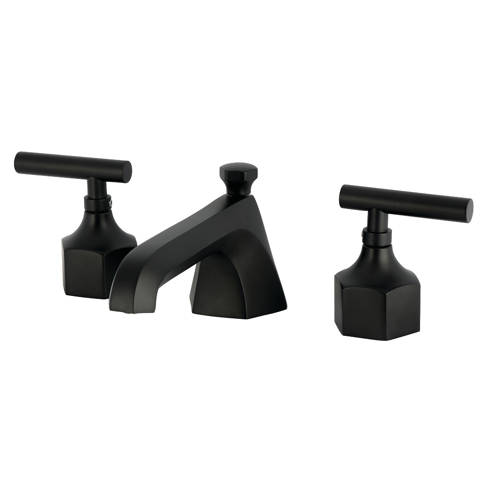KZ4460CML Widespread Bathroom Faucet with Brass Pop-Up - Matte Black