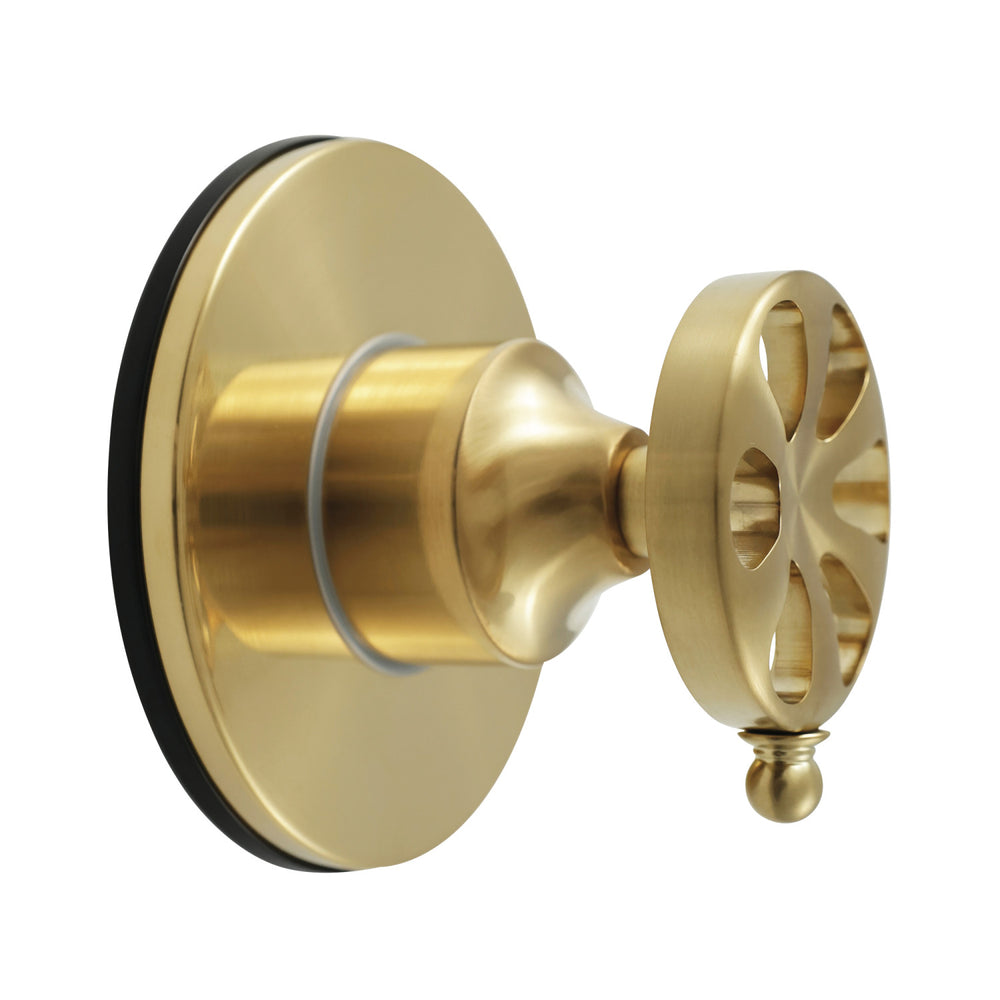 KS3037RX Belknap Single-Handle Three-Way Diverter Valve with Round Trim Kit, Brushed Brass