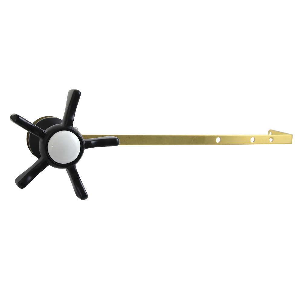 Hamilton Toilet Tank Lever - Matte Black - 5-Spoke Cross Handle Design