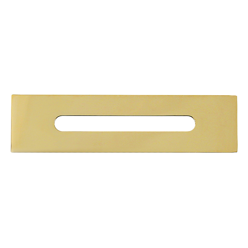 TC4012 Made to Match Bathtub Overflow Hole Cover - Polished Brass