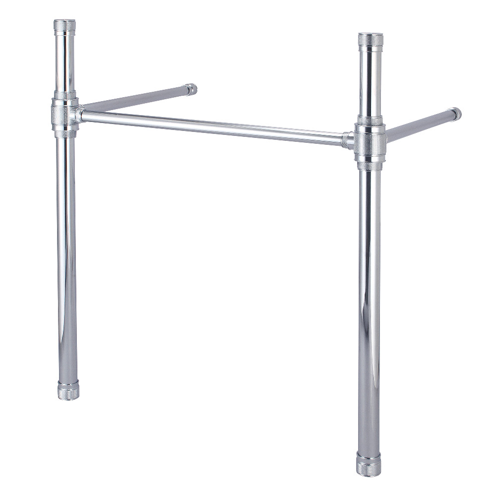 VBH2619331 Brass Knurled Console Sink Legs - Polished Chrome