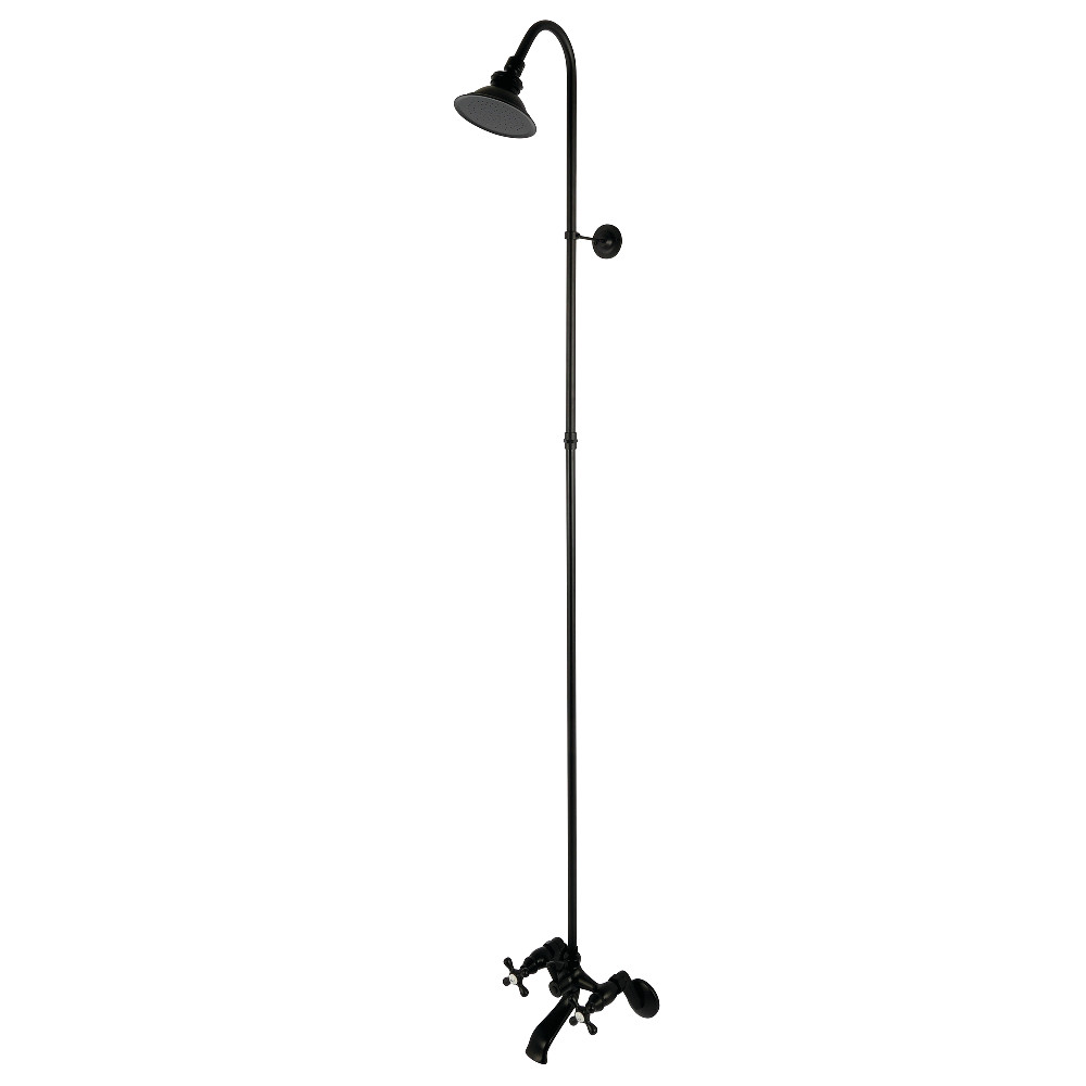 CCK2670 Vintage Wall Mount Shower Combo - Matte Black