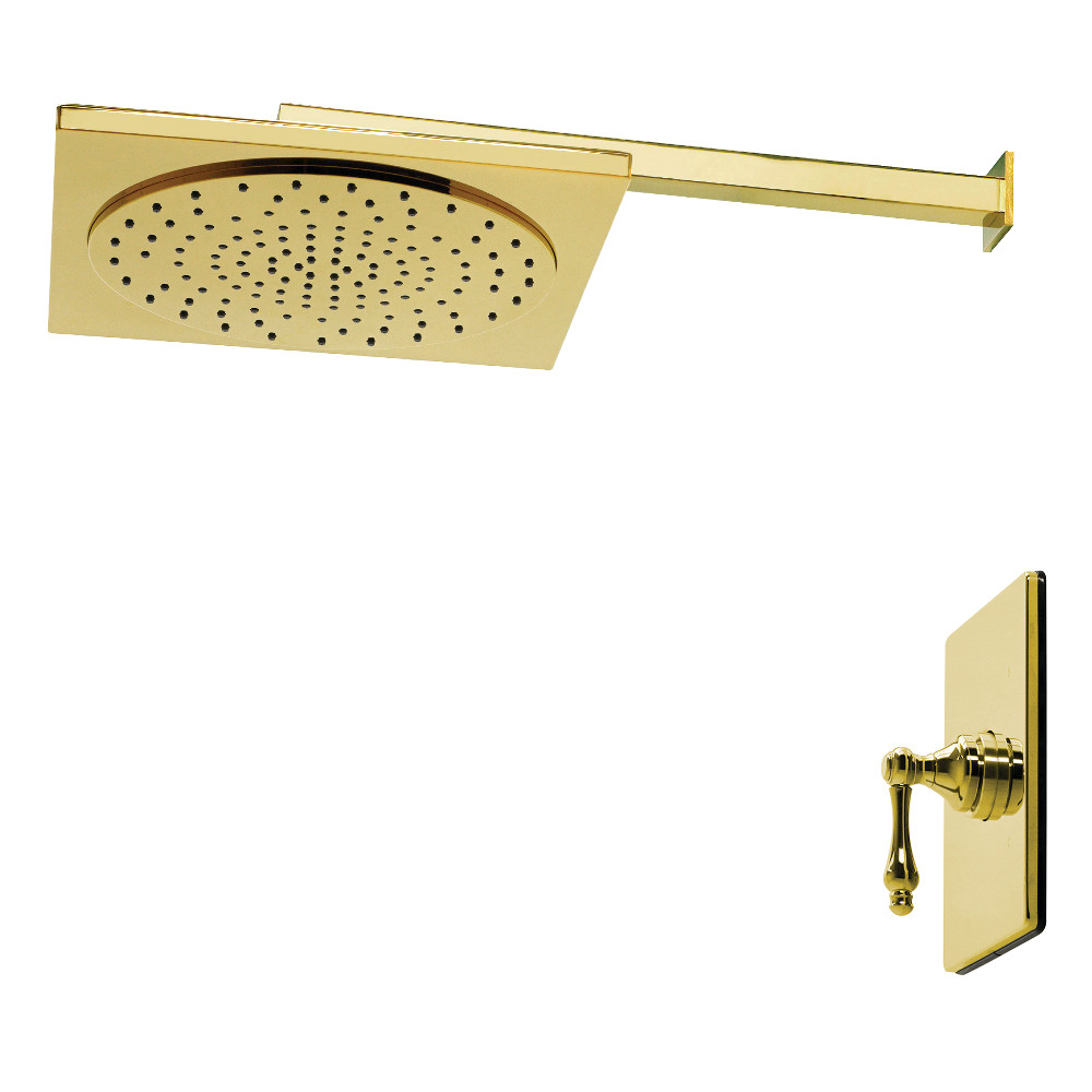 KB8342ALSO 11.43 x 15.93 x 7.5 in. Restoration Single-Handle Pressure Balanced Shower Faucet - Polished Brass