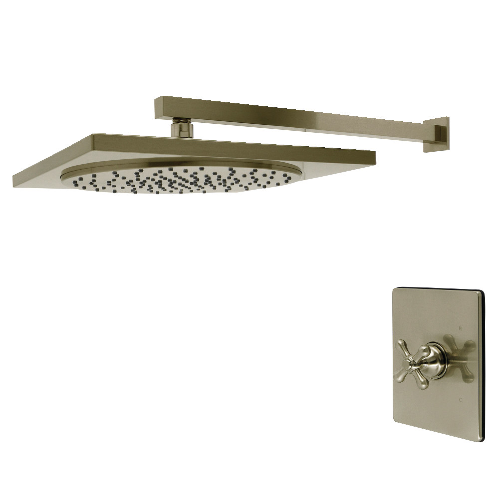 KB8348AXSO 11.43 x 15.93 x 7.5 in. Restoration Single-Handle Pressure Balanced Shower Faucet - Brushed Nickel