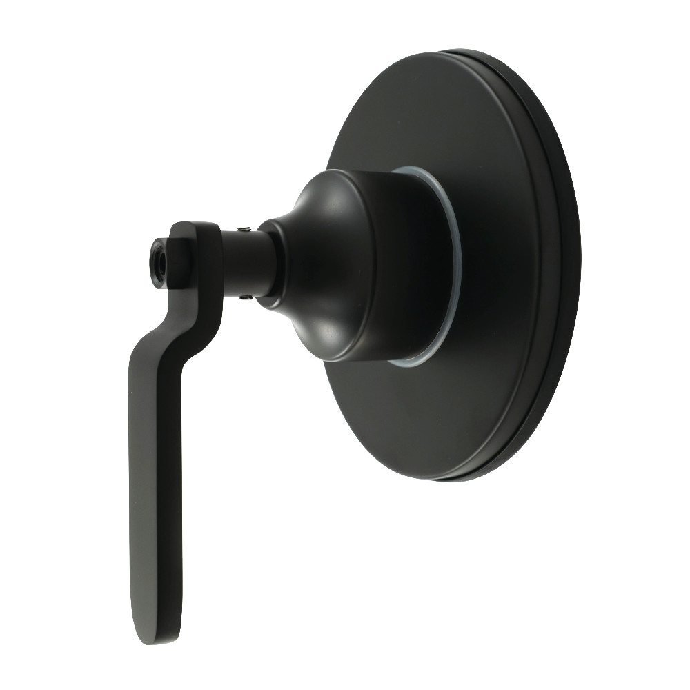 KS3030KL Whitaker Single-Handle Three-Way Diverter Valve with Round Trim Kit - Matte Black