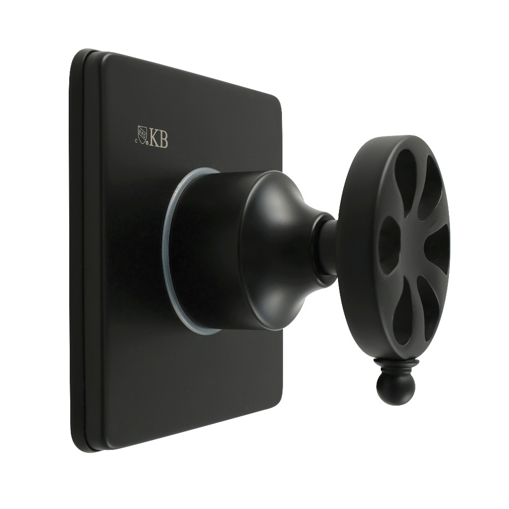 KS3040RX Belknap Single-Handle Three-Way Diverter Valve with Square Trim Kit - Matte Black