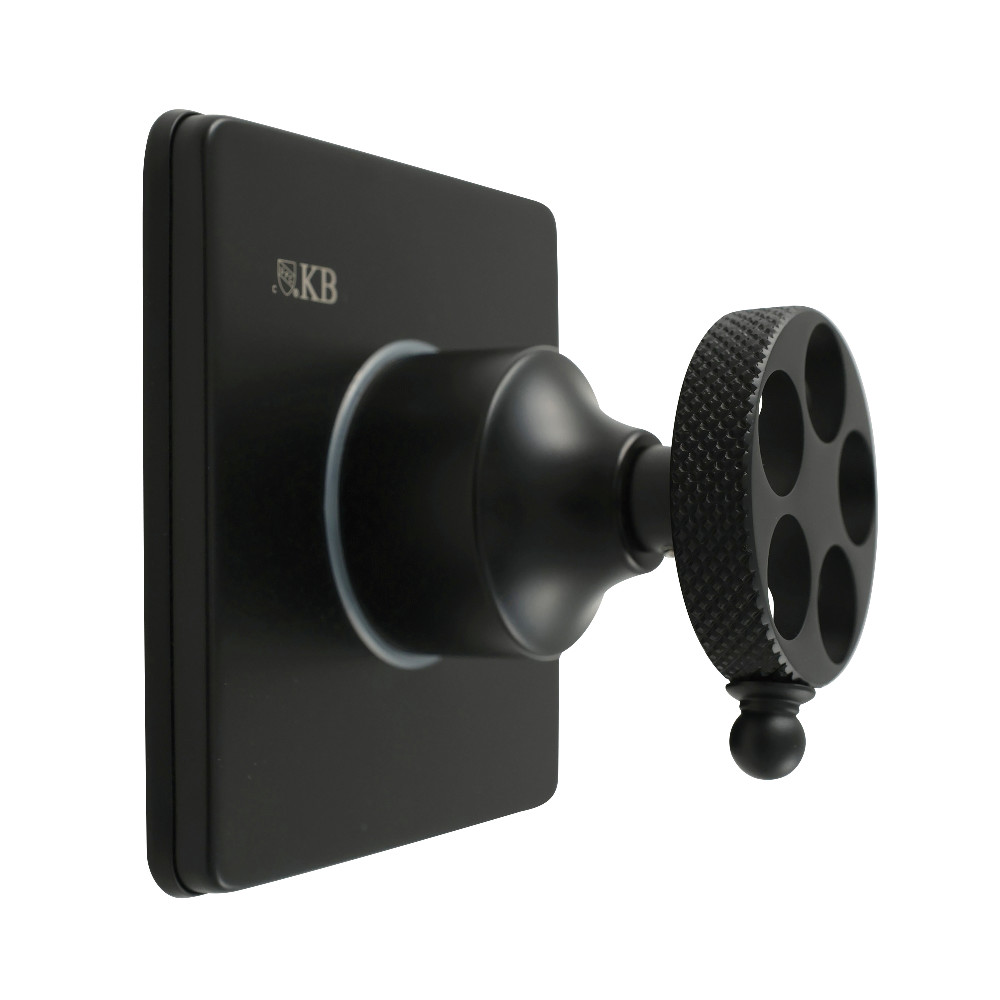 KS3040RKX Webb Single-Handle Three-Way Diverter Valve with Square Trim Kit - Matte Black