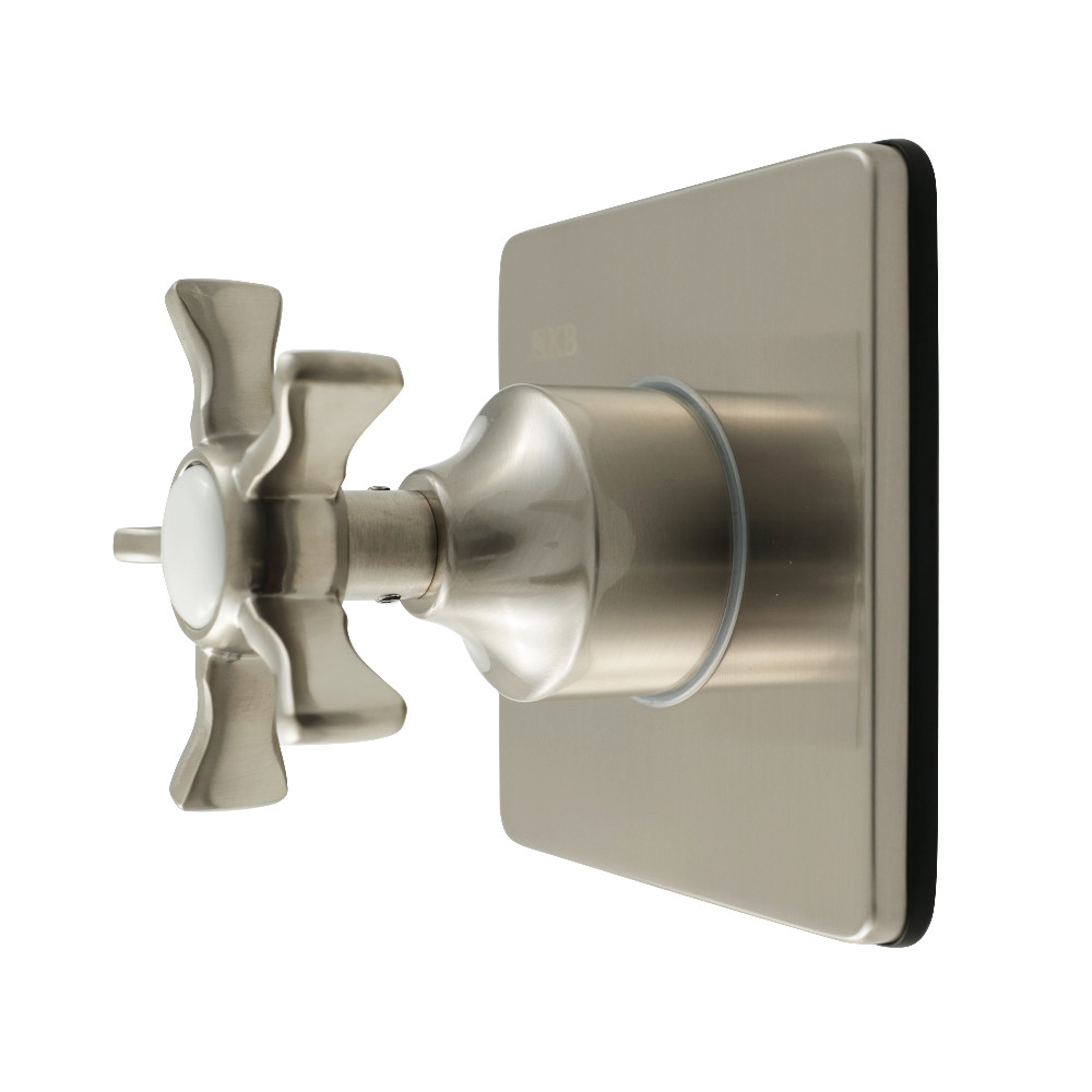 KS4048NX Hamilton Single-Handle Six-Way Diverter Valve with Square Trim Kit - Brushed Nickel