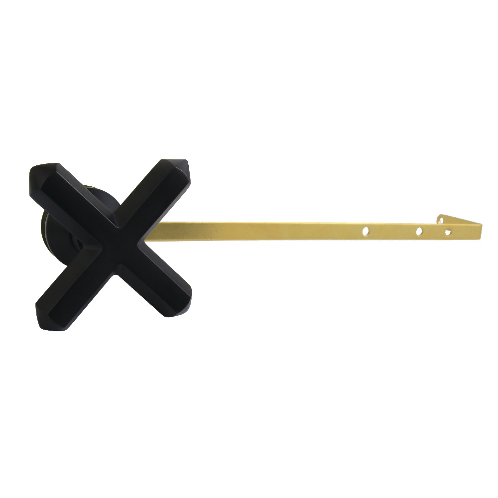 Toilet Tank Lever - Matte Black - Universal Fit - Elegant Cross Handle