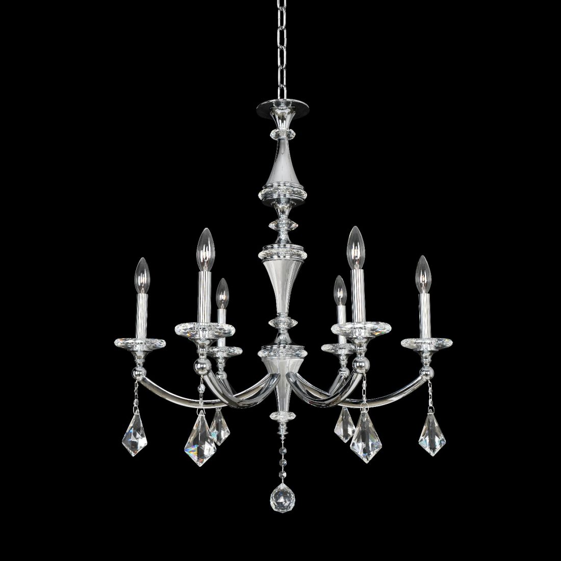 Picture of Allegri 012171 Floridia 6 Light Chandelier&#44; Chrome