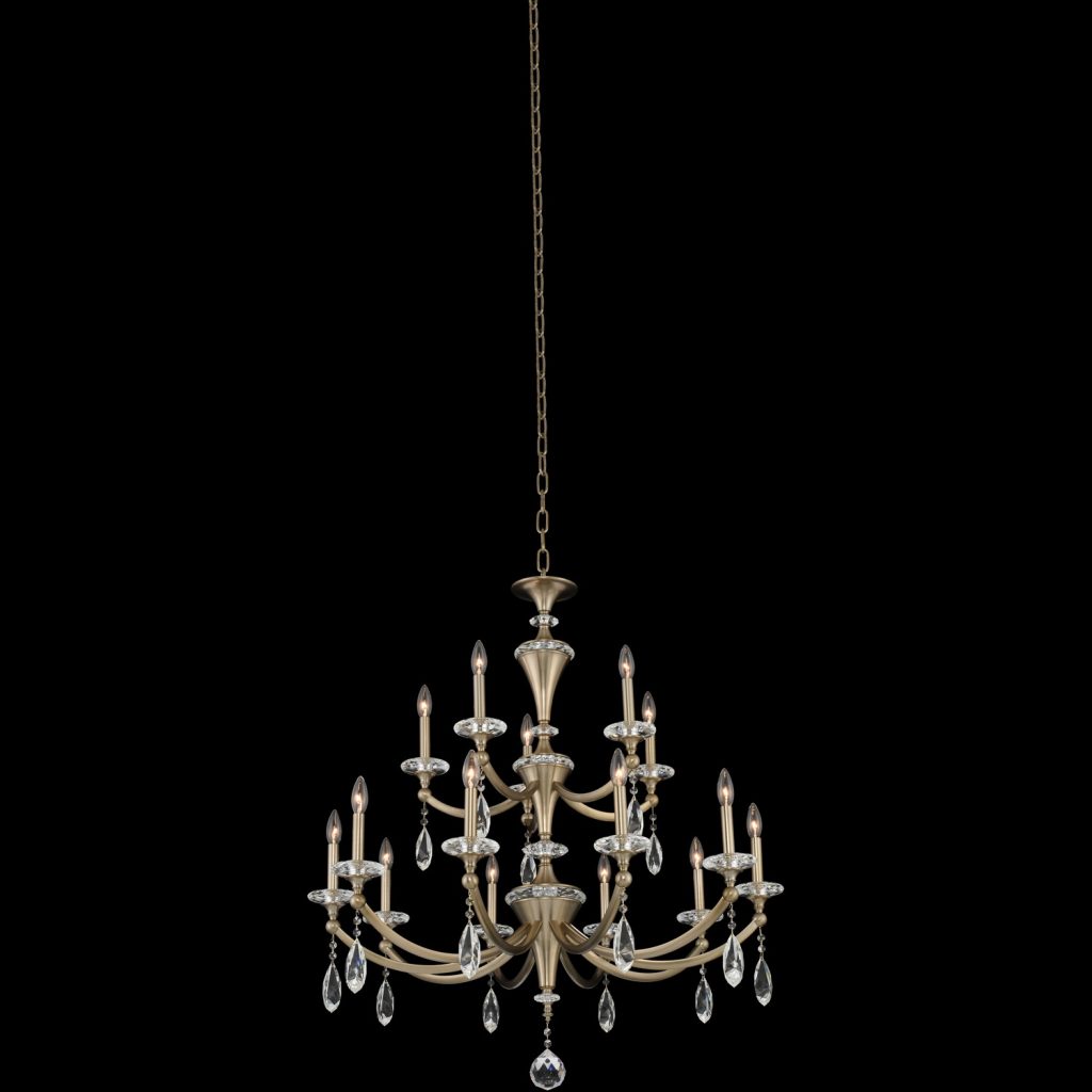Picture of Allegri 012173 Floridia 15 Light 2 Tier Chandelier&#44; Chrome