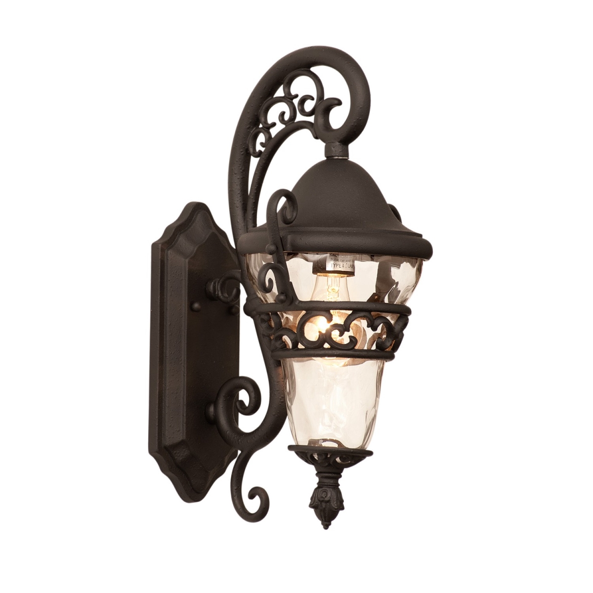 Picture of Kalco 9411BB Anastasia Outdoor 1 Light Wall Bracket&#44; Burnished Bronze - Small