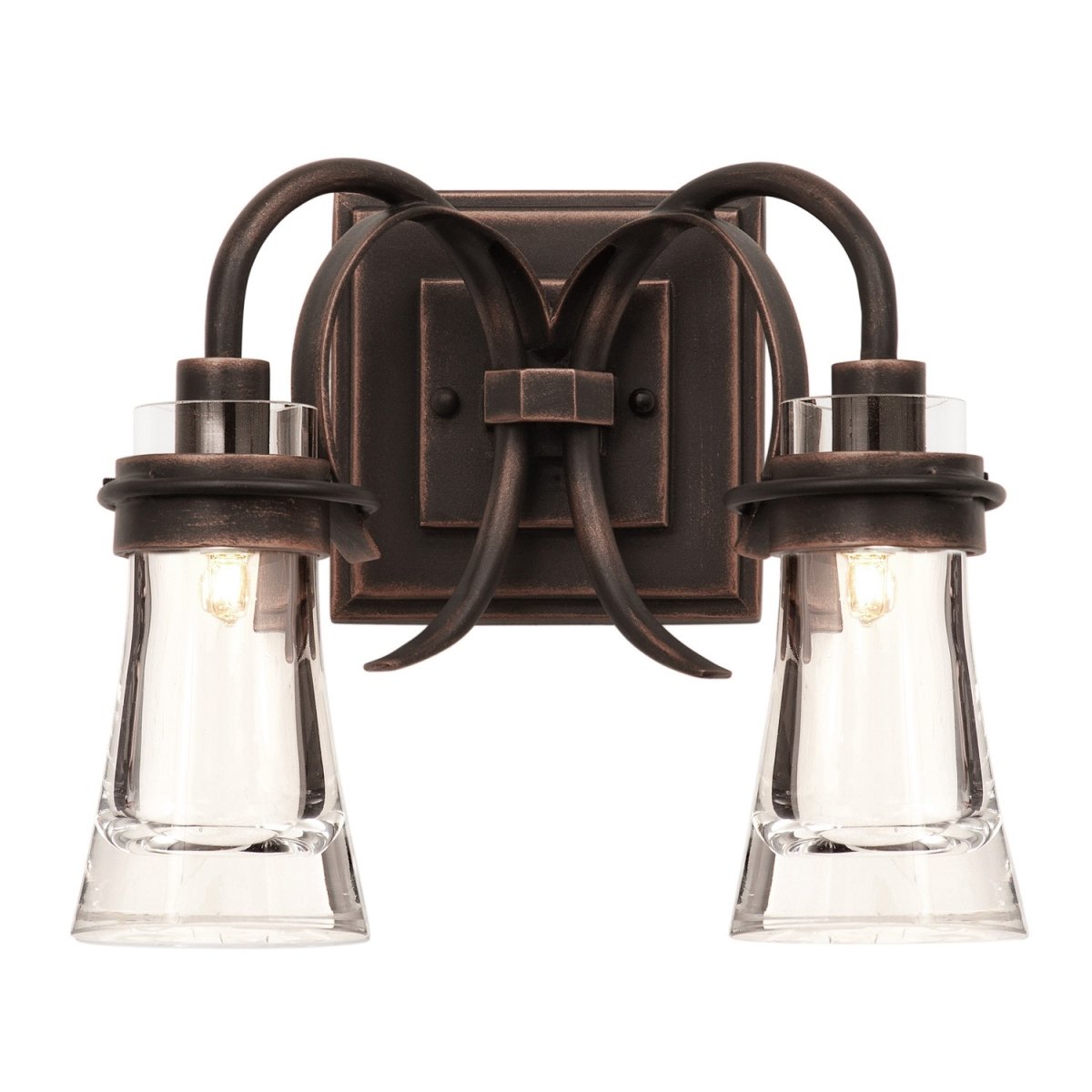 Picture of Kalco 510520HB Chateau 2 Light ADA Wall Sconce&#44; Heirloom Bronze