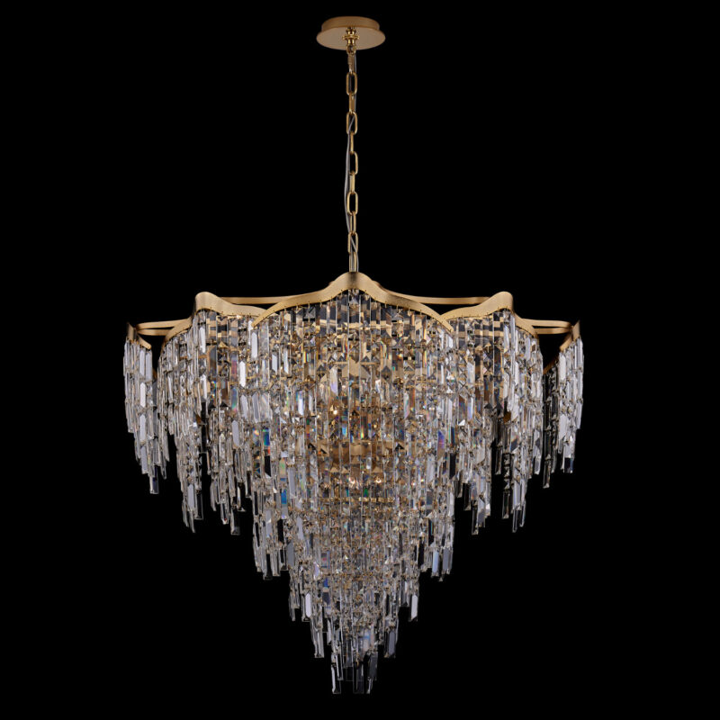 Picture of Allegri 046256-073-FR001 40 in. Cadere Chandelier&#44; Two Tone 18K Gold