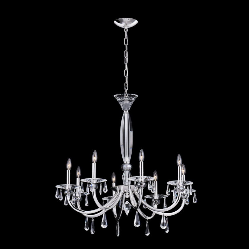 Picture of Allegri 046177-014-FR001 Passo 8 Light Chandelier&#44; Polished Silver