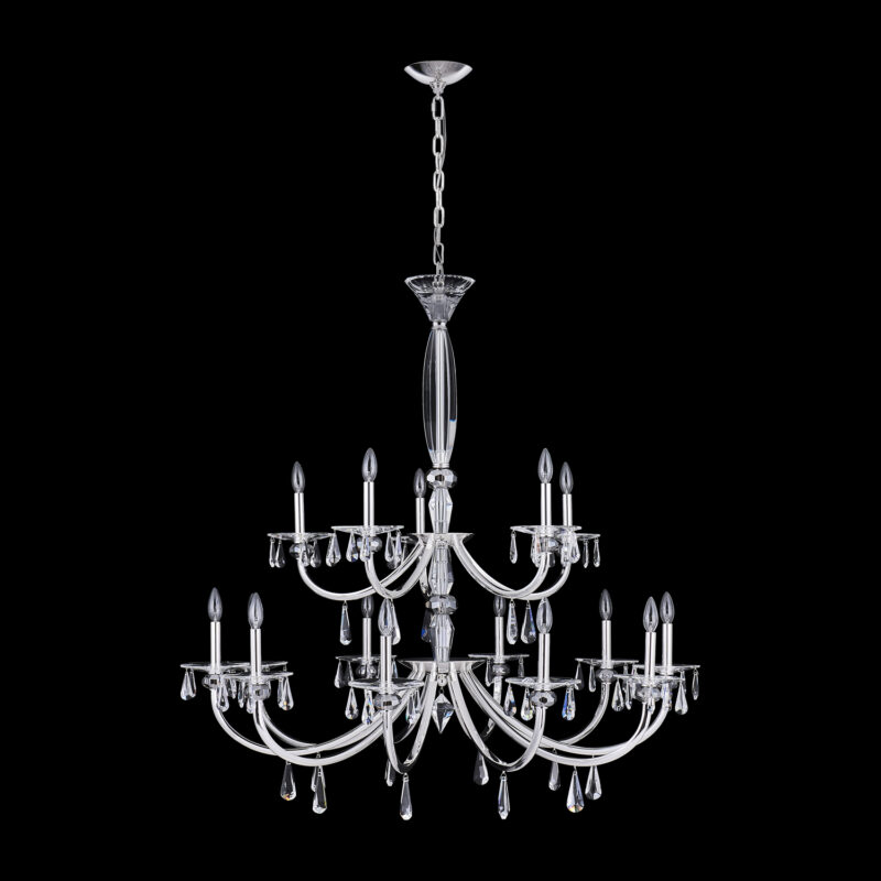 Picture of Allegri 046178-014-FR001 Passo 15 Light Chandelier&#44; Polished Silver