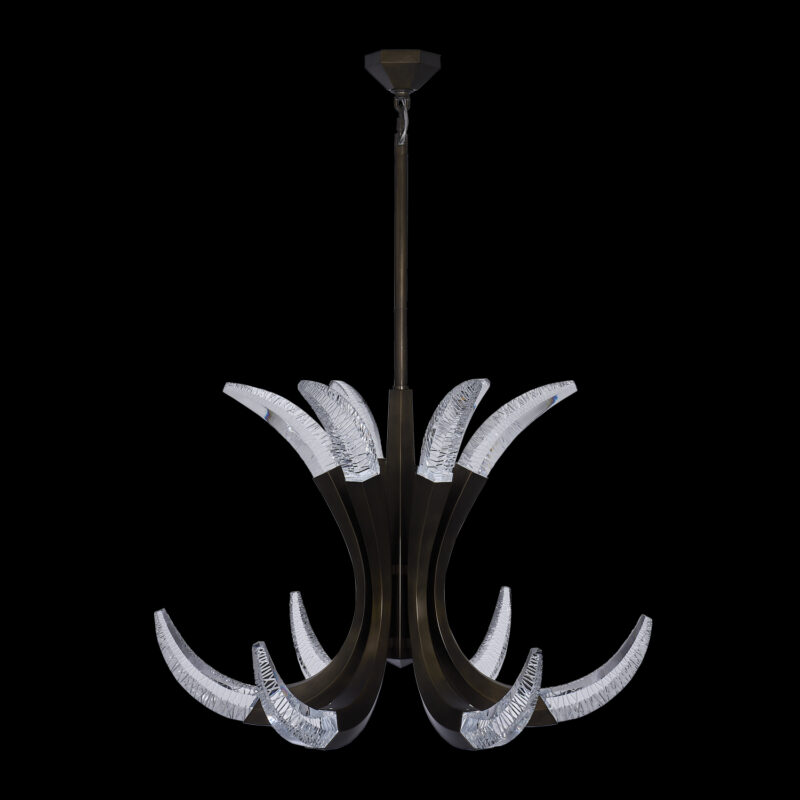 Picture of Allegri 046056-069-FR001 Corna LED Chandelier&#44; Vintage Bronze