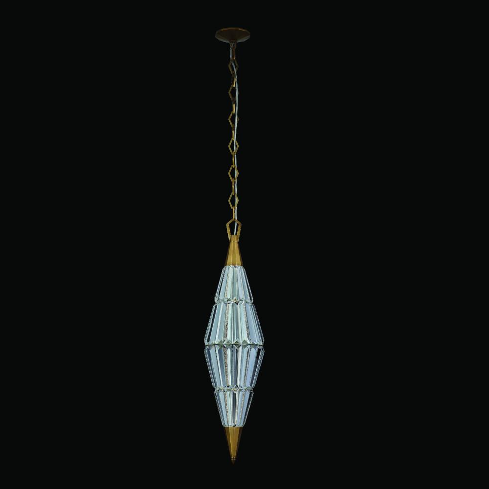 Picture of Allegri 043755-062-FR001M Allungato 1 Light Pendant&#44; True Brass