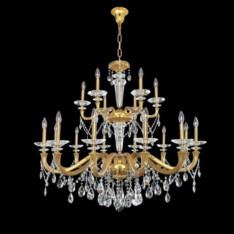 Picture of Allegri 021773-032-FR001 Jolivet 18 Light Chandelier&#44; Historic Brass