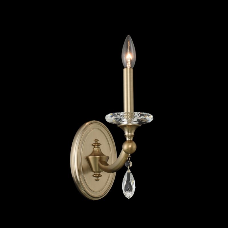 Picture of Allegri 012121-045-FR001 Floridia 1 Light Wall Bracket&#44; Matte Brushed Champagne