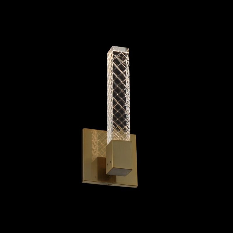 Picture of Allegri 034920-038-FR001 Apollo 1 Light ADA Wall Sconce&#44; Brushed Champagne Gold