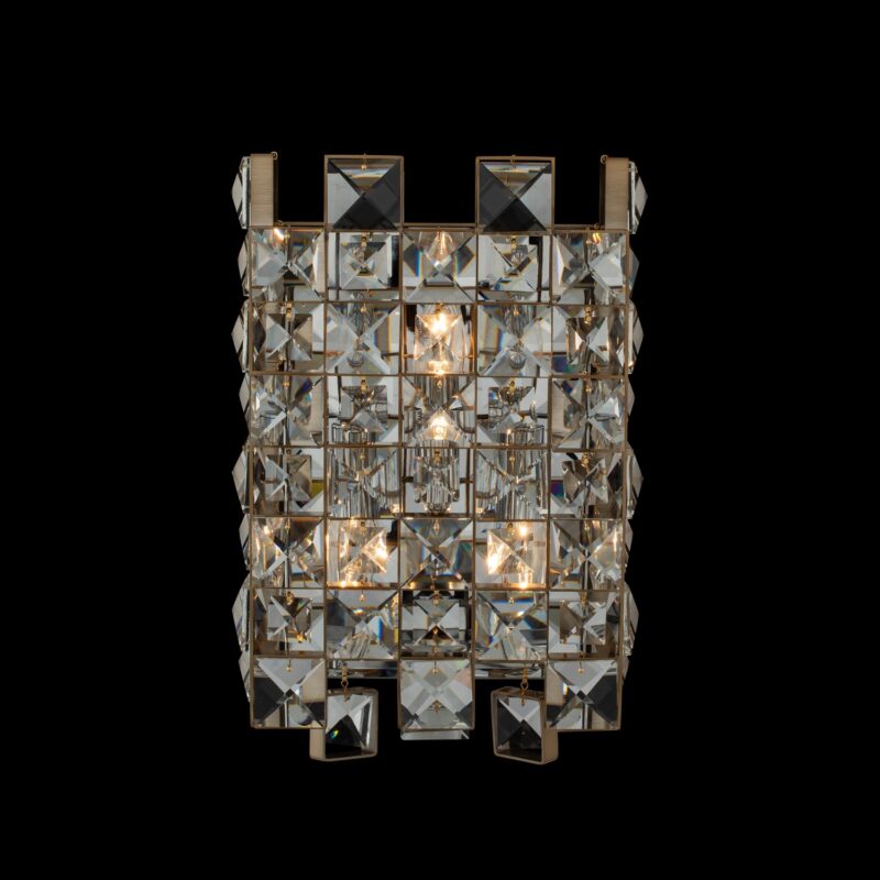 Picture of Allegri 036621-038-FR001 9 in. Piazze Wall Sconce&#44; Brushed Champagne Gold