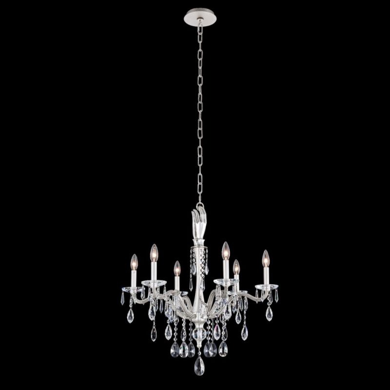 Picture of Allegri 039071-061-FR001 Venere 6 Light Chandelier&#44; Pewter