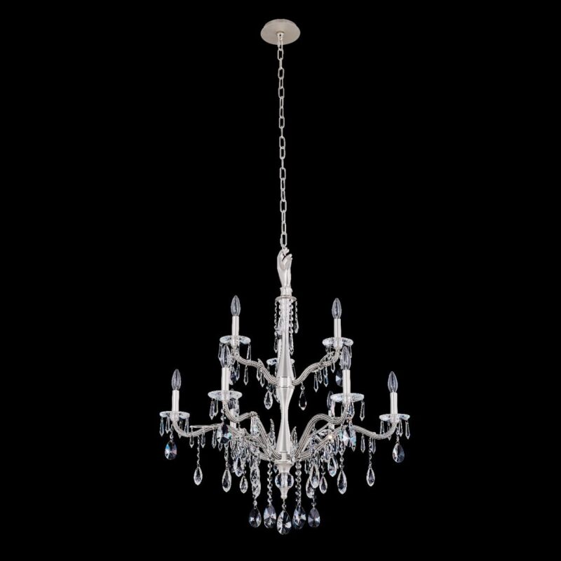 Picture of Allegri 039072-061-FR001 Venere 9 Light 2 Tier Chandelier&#44; Pewter