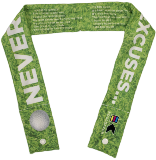 Picture of KOOLGATOR CW-R-GE1 Cooling Neck Wrap - Golf Excuses Design