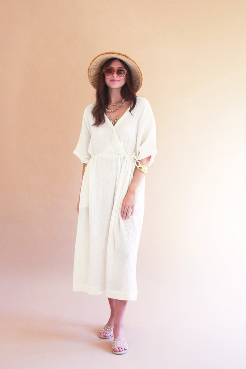 NELL1105K Jumper with Drawstring Waist, Cotton