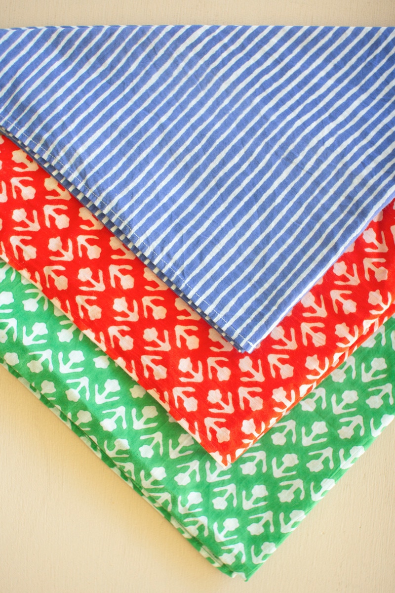 NKRT1048K Block-Print Neck Ties, Multi Color - Set of 3