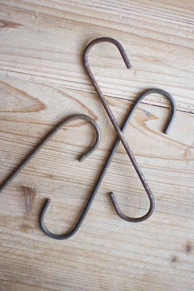 CQ7190 9 in. Short S-Hooks, Grey - Bag of 12