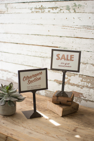 CLA1229 4.5 x 7 x 11 in. Metal Pricing Display Sculptures
