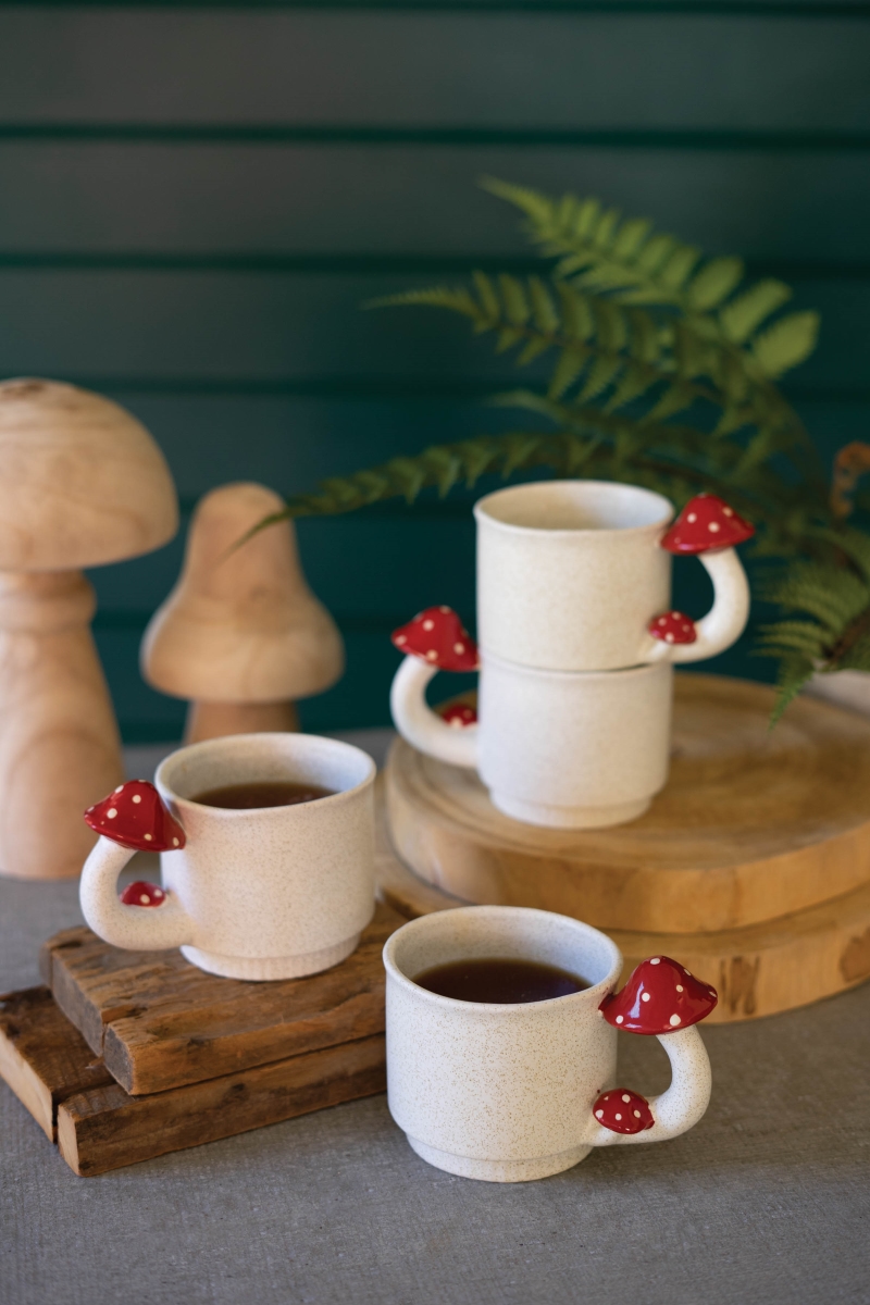 Picture of Kalalou CDV2240 Ceramic Mug - Mushroom