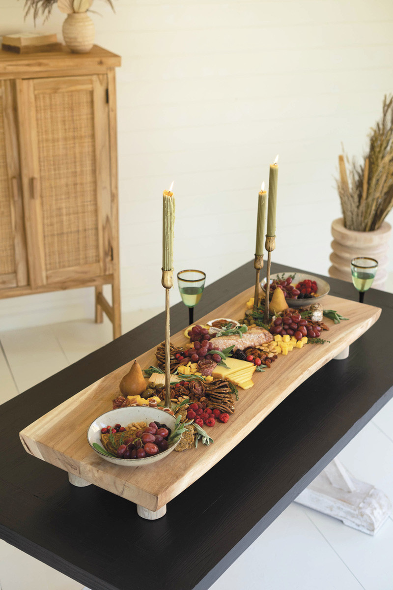 Giant Acacia Wood Charcuterie Board, Brown